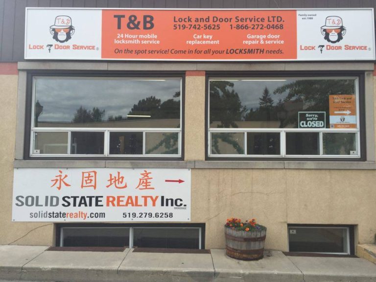Local locksmith Kitchener 5197425625 T and B Lock and Door Service
